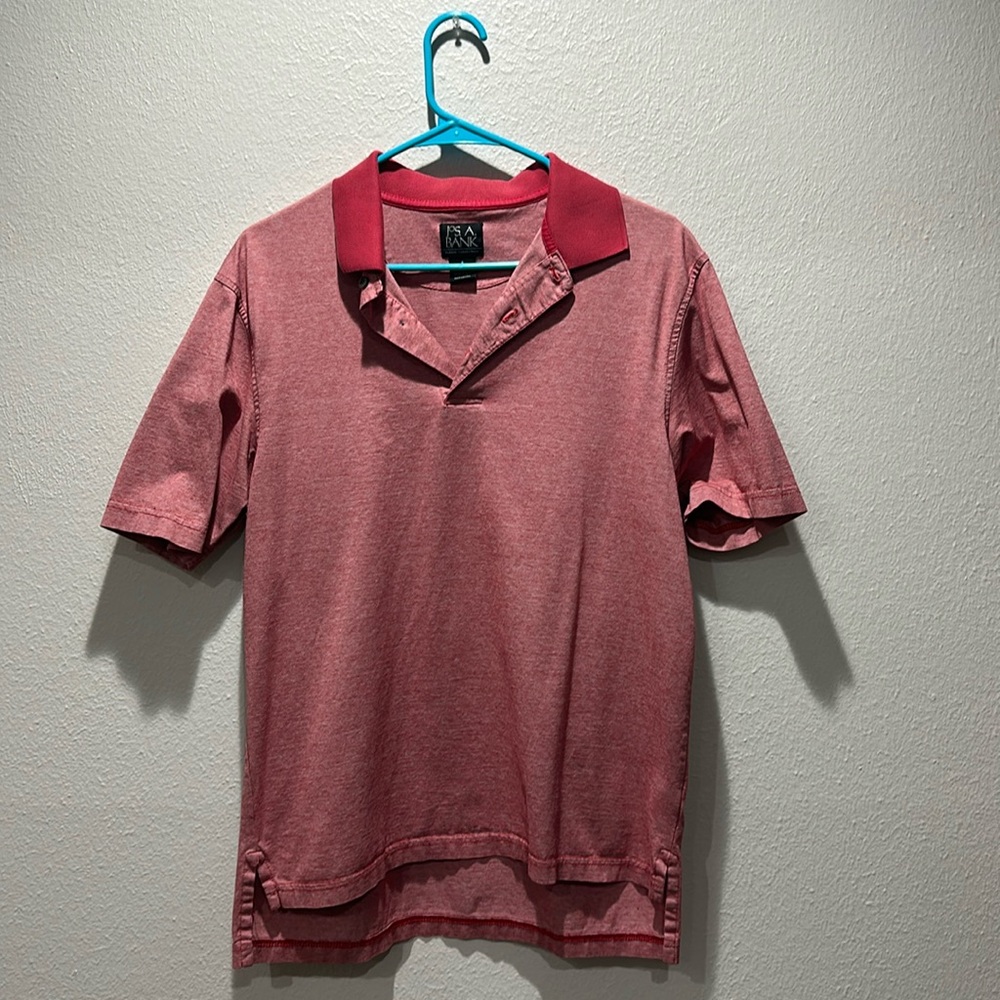 Jos A Bank Red Polo - cotton - Mens S